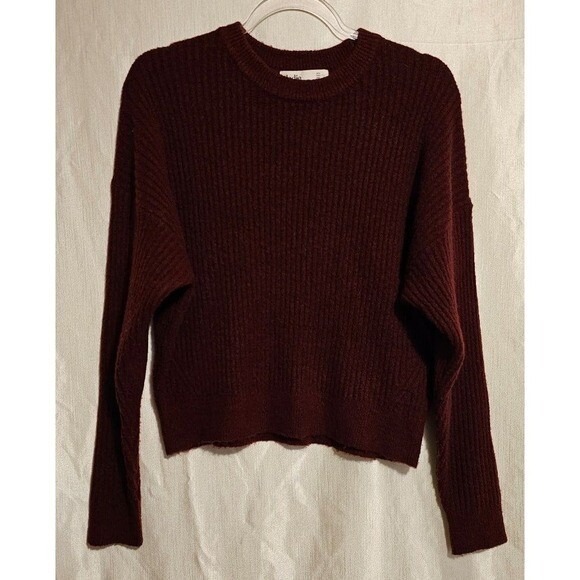 Elodie Sweaters - Elodie Burgundy Pullover Sweater Women's Size Medium